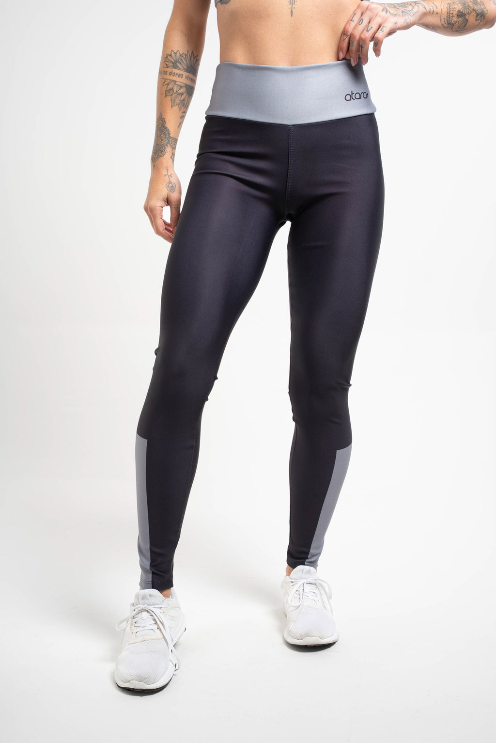 Legging Color Block Gray atarafitness - Main Image