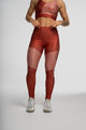 Legging Estampa Localizada Listra Lateral Marrom