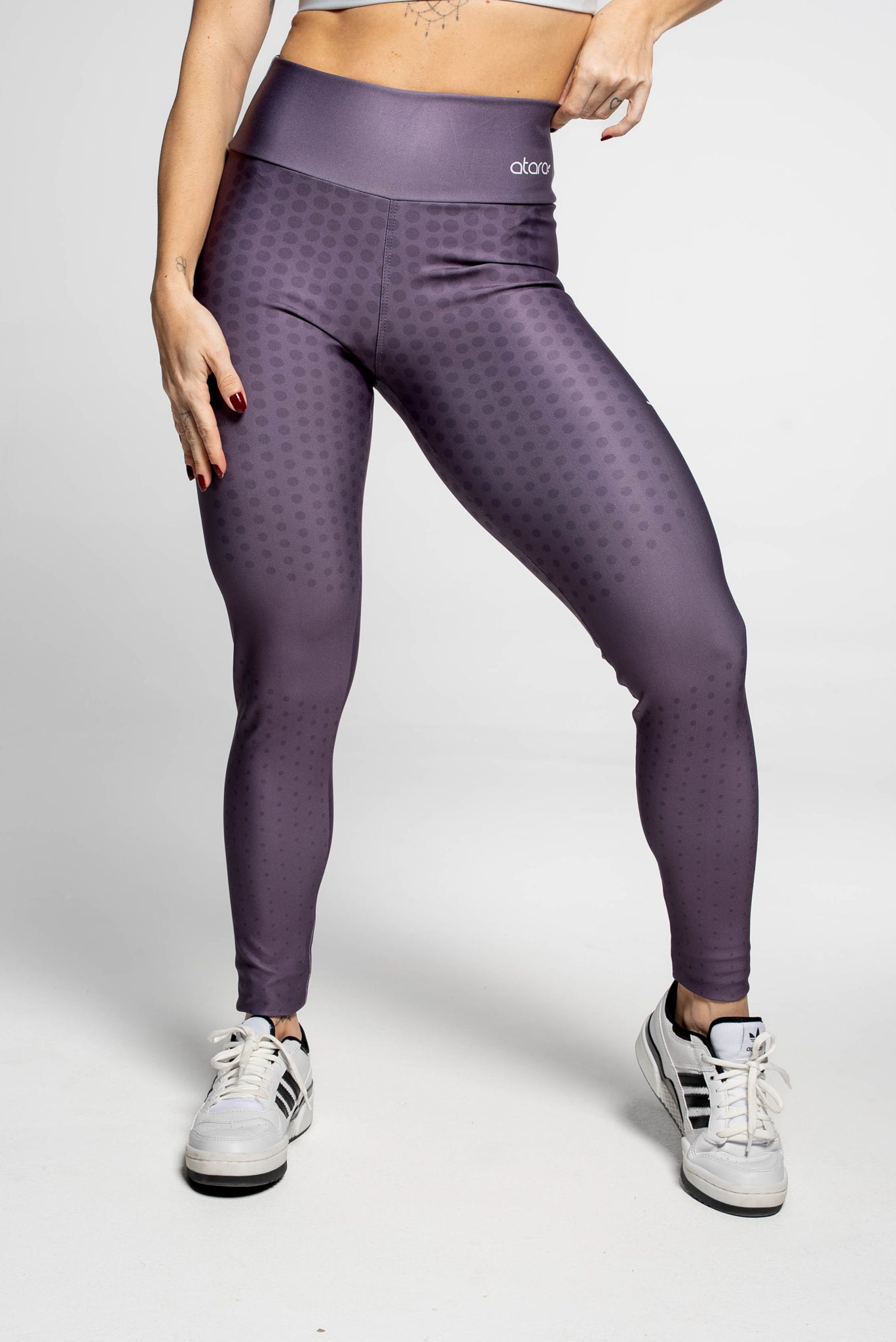 Legging Poá Roxo - atarafitness