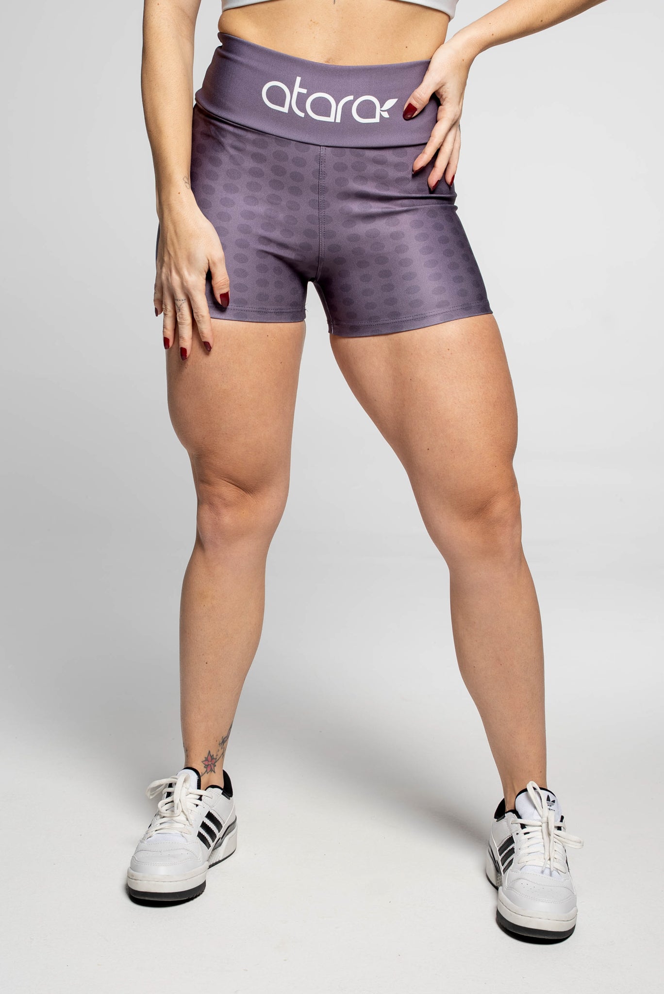 Shorts Curto Poá Roxo - atarafitness