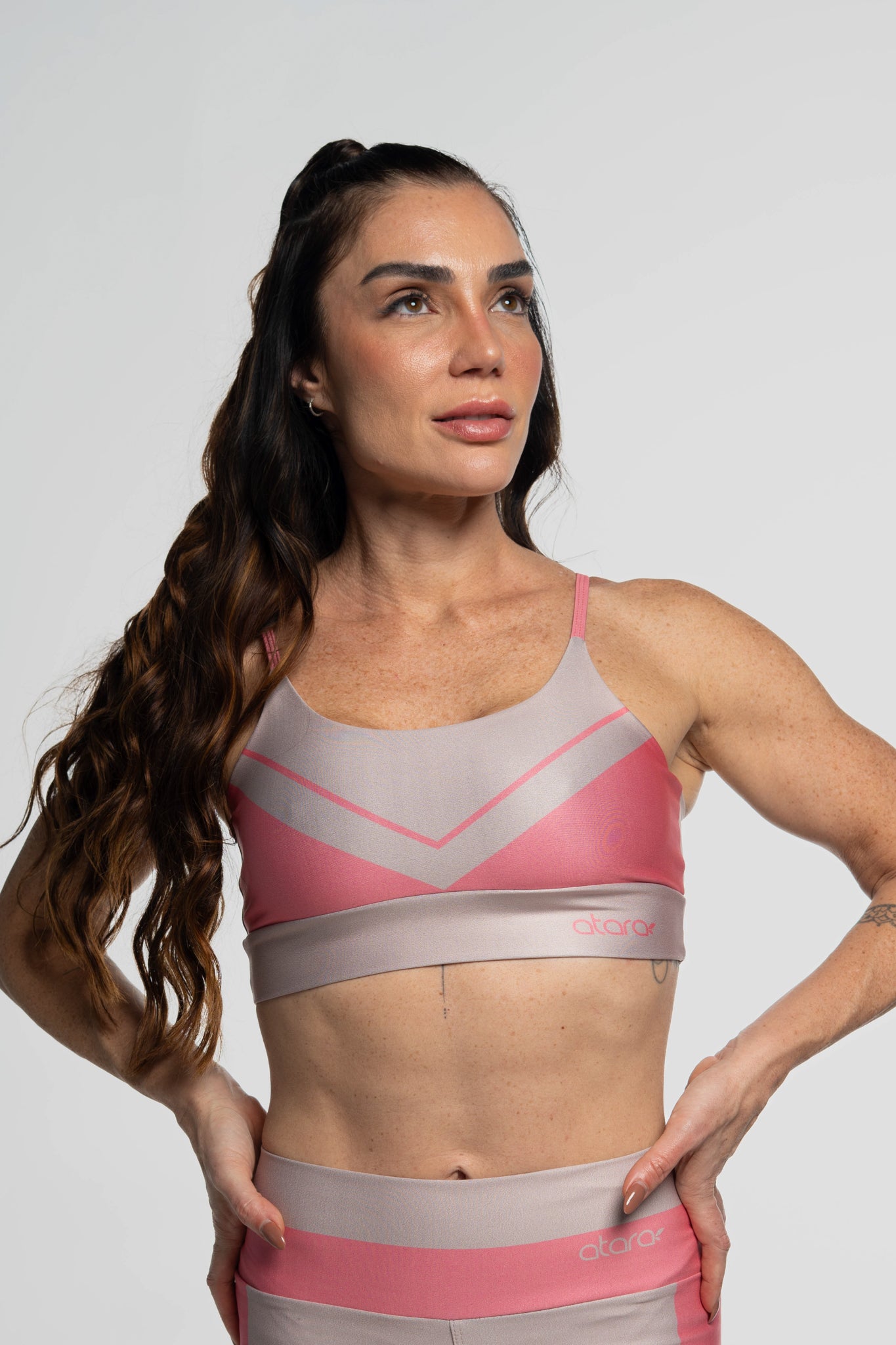 Top Alcinha Cursiva Rosa - atarafitness