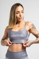 Top Alcinha Listra Cinza