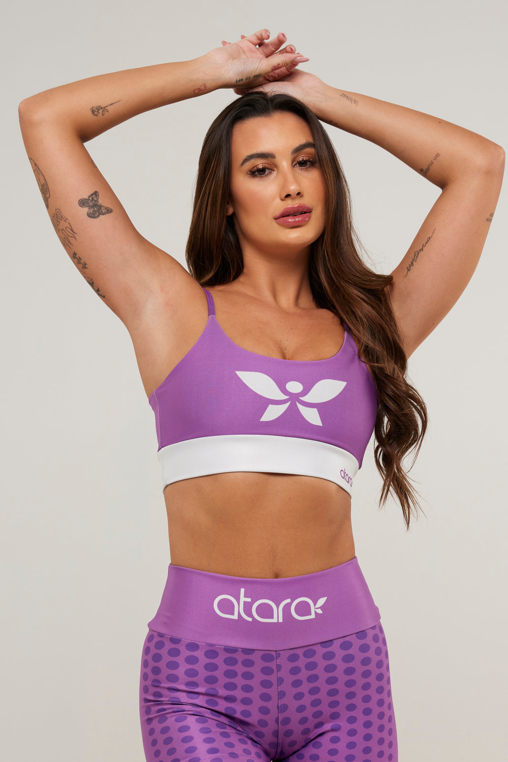 Top Alcinha Poá Violeta - atarafitness