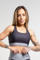 Top Nadador Color Block Gray