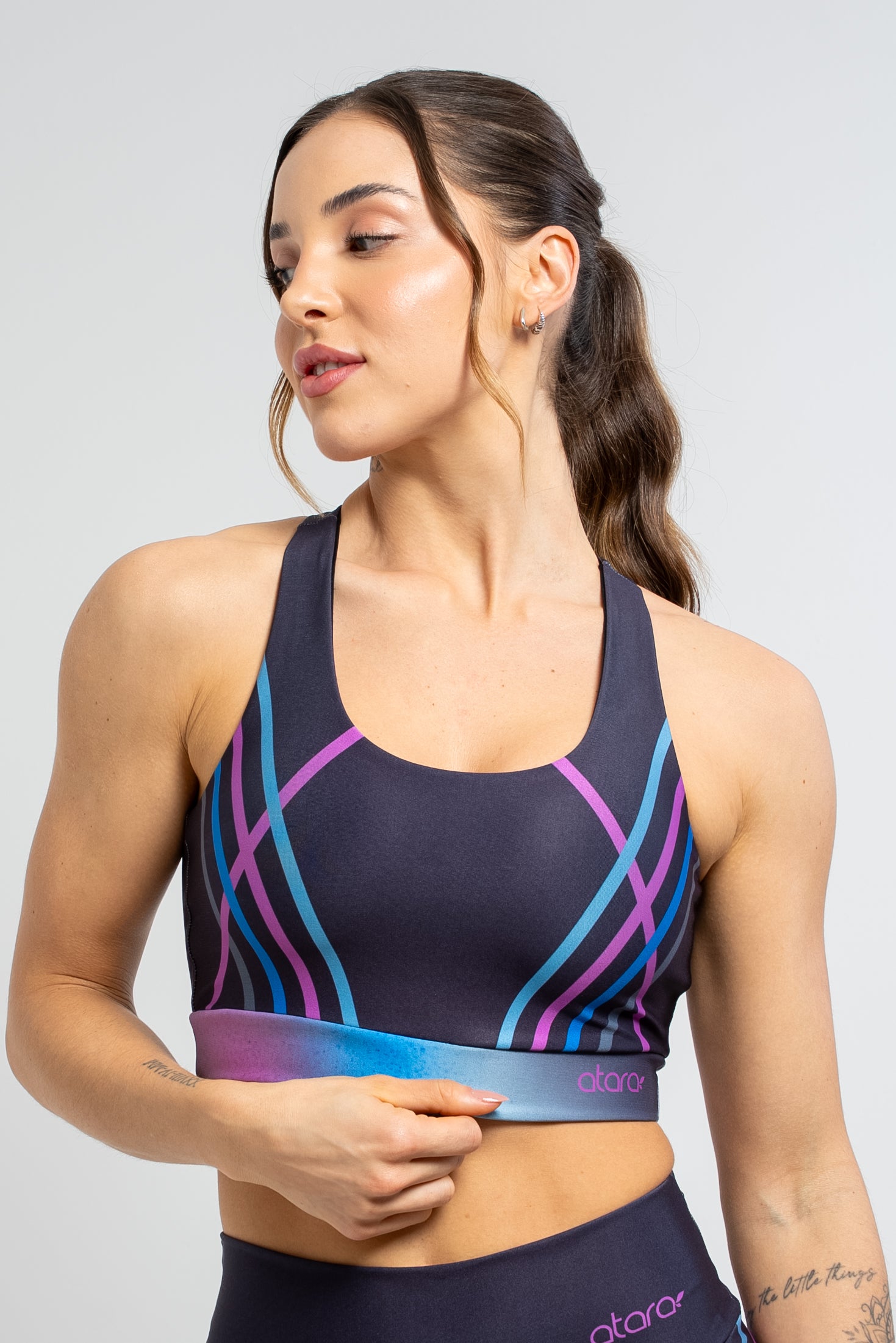 Top Estampa Localizada Aurora Boreal - atarafitness