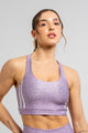 Top Nadador Estampa Localizada Texture Violet