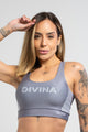 Top Nadador Listra Cinza