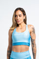 Top Nadador Três Cores Azul