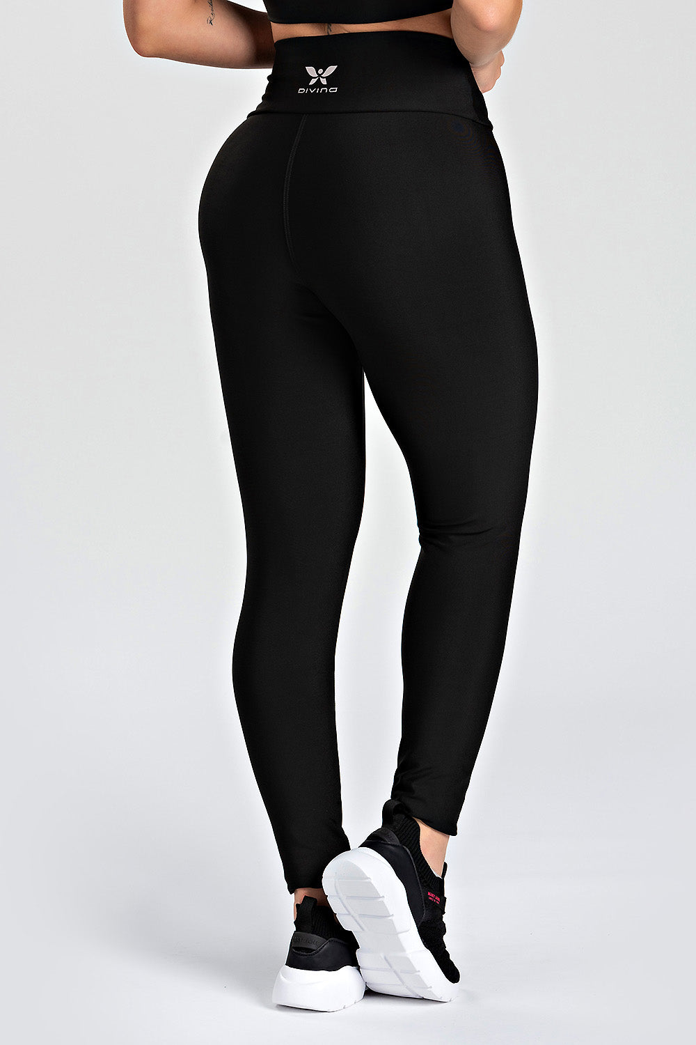 Legging Básica Lisa Preta - atarafitness