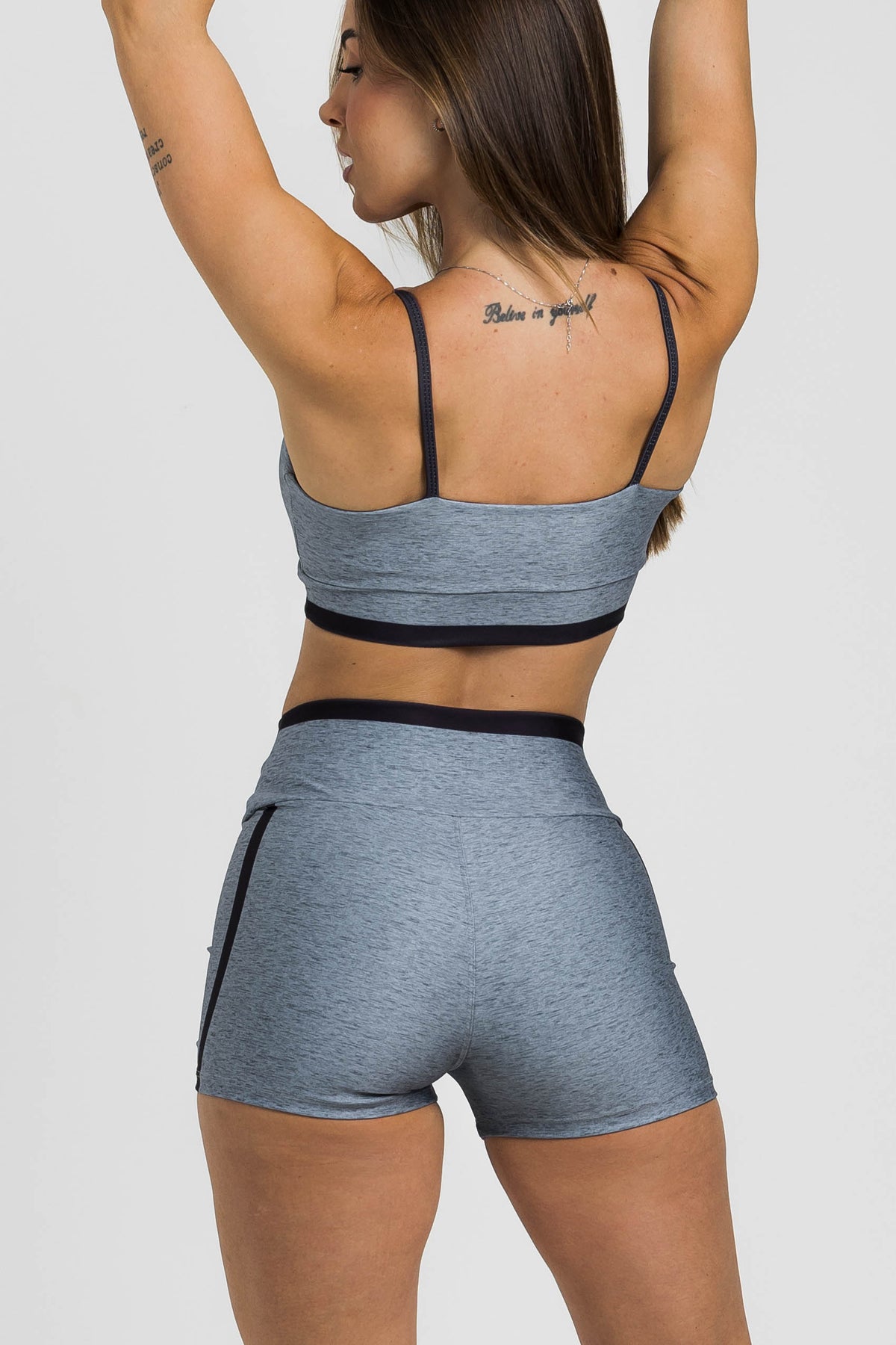 Shorts Curto Melange Black - atarafitness