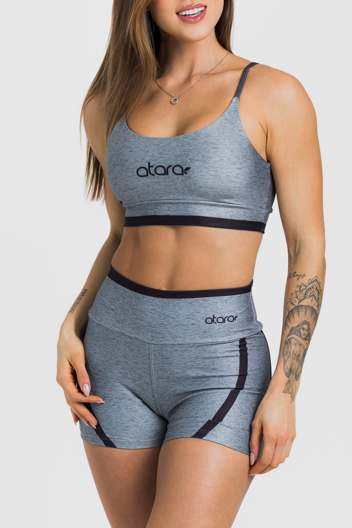 Top Alcinha Melange Black - atarafitness