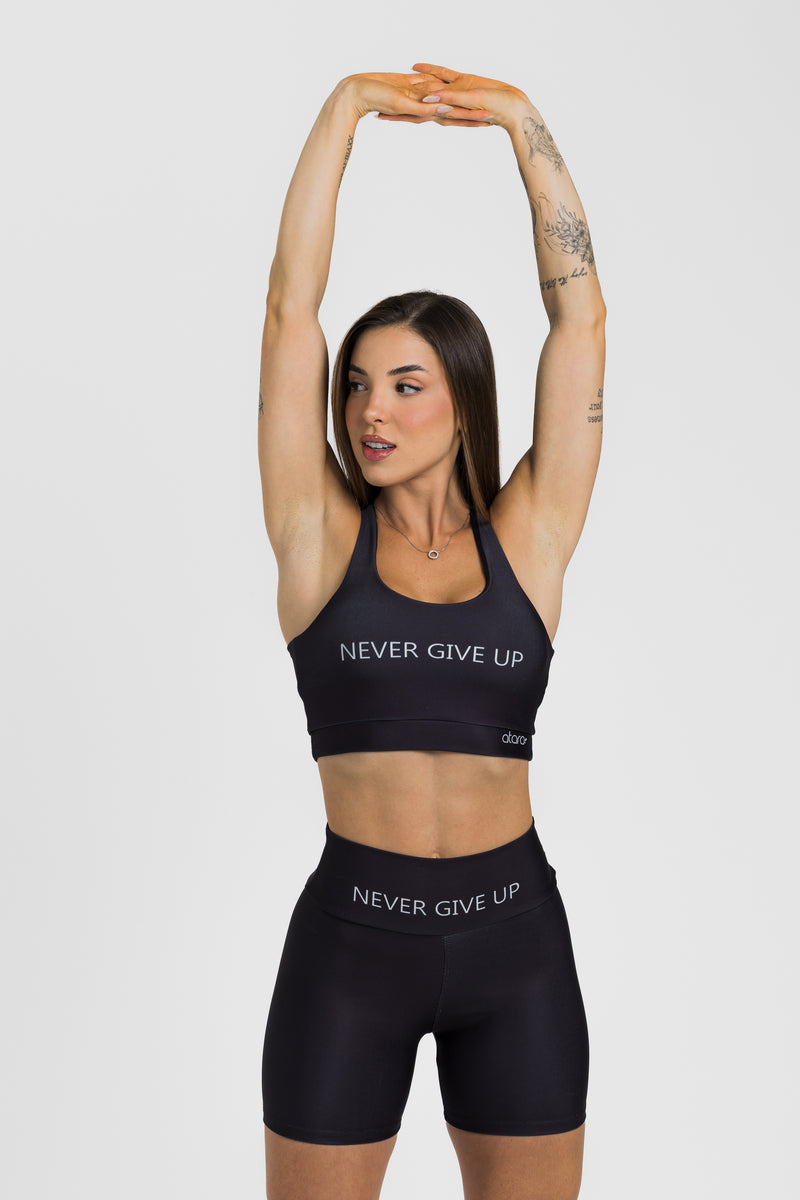 Bermuda Never Give Up Black - atarafitness