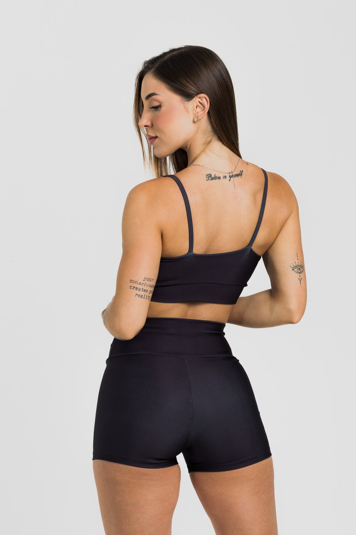 Top Alcinha Never Give Up Black - atarafitness