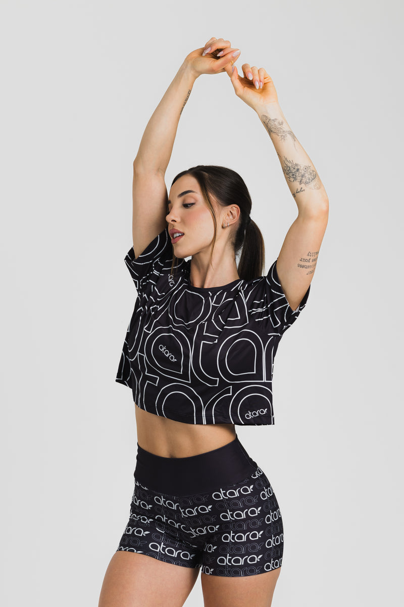 Cropped Fire Black - atarafitness