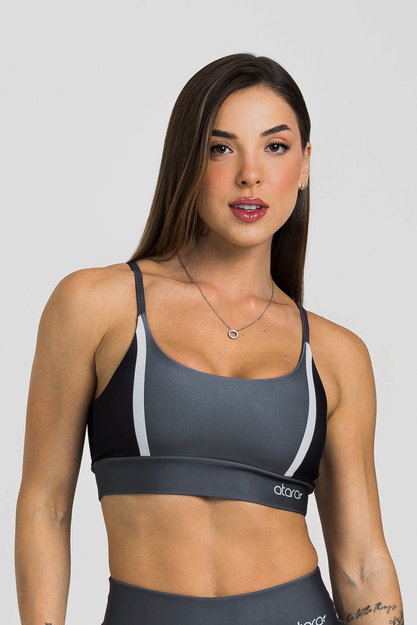 Top Alcinha Graphite Black - atarafitness