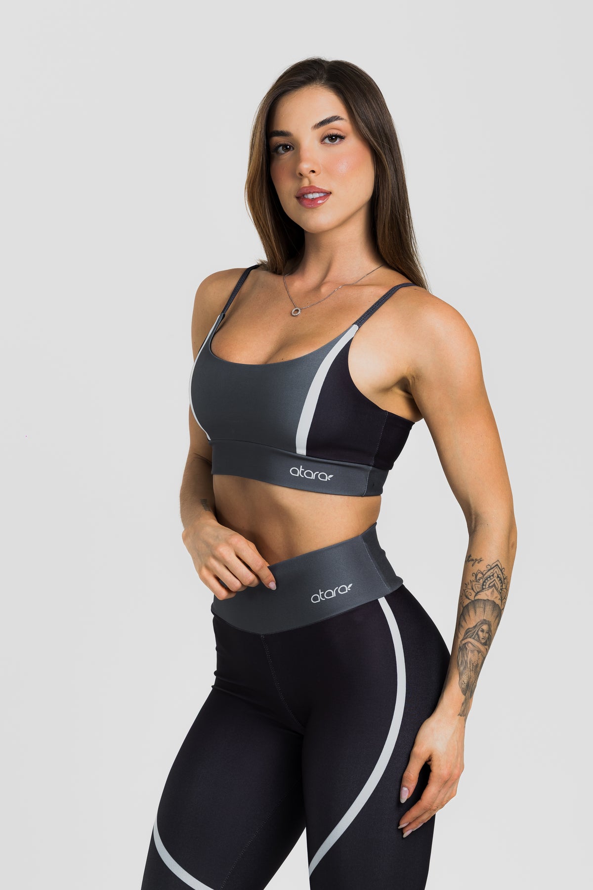 Top Alcinha Graphite Black - atarafitness