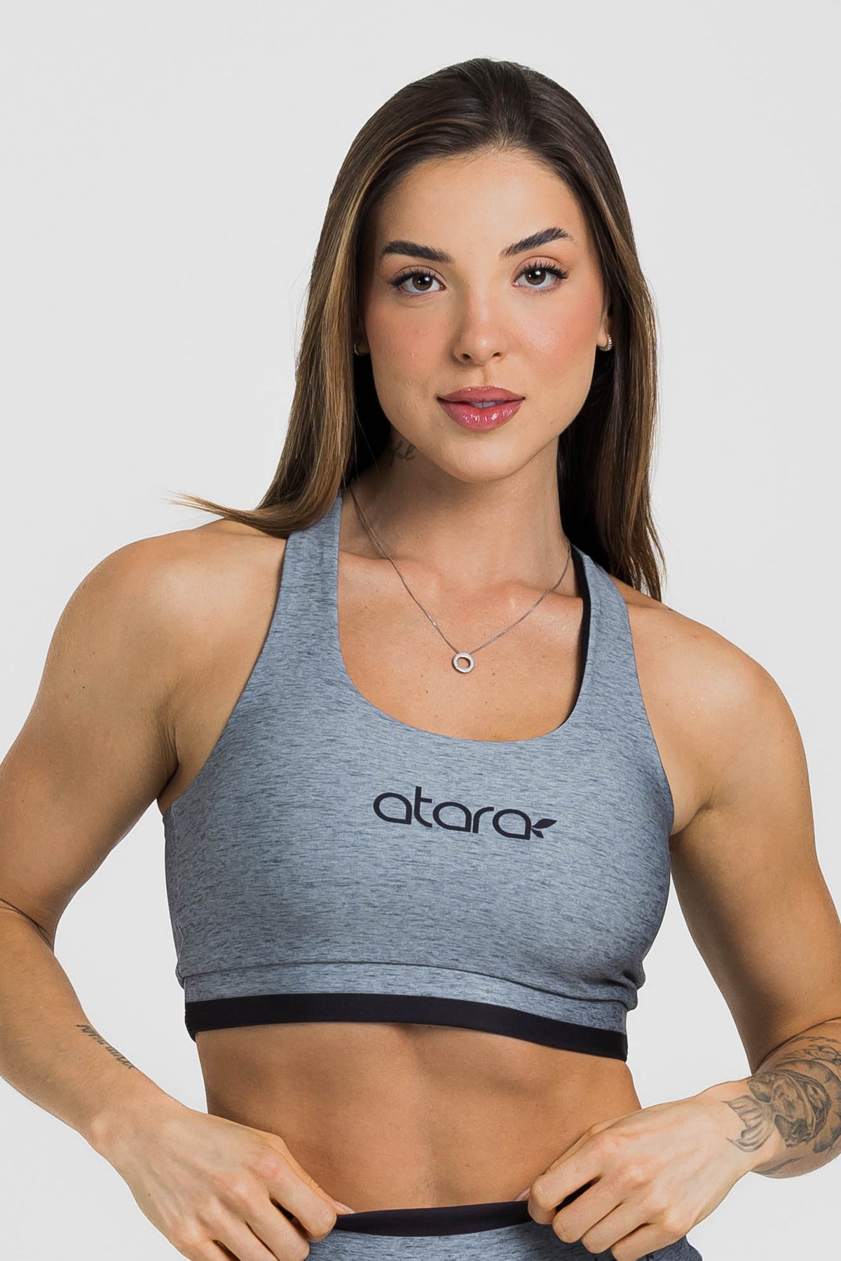 Top Nadador Melange Black - atarafitness