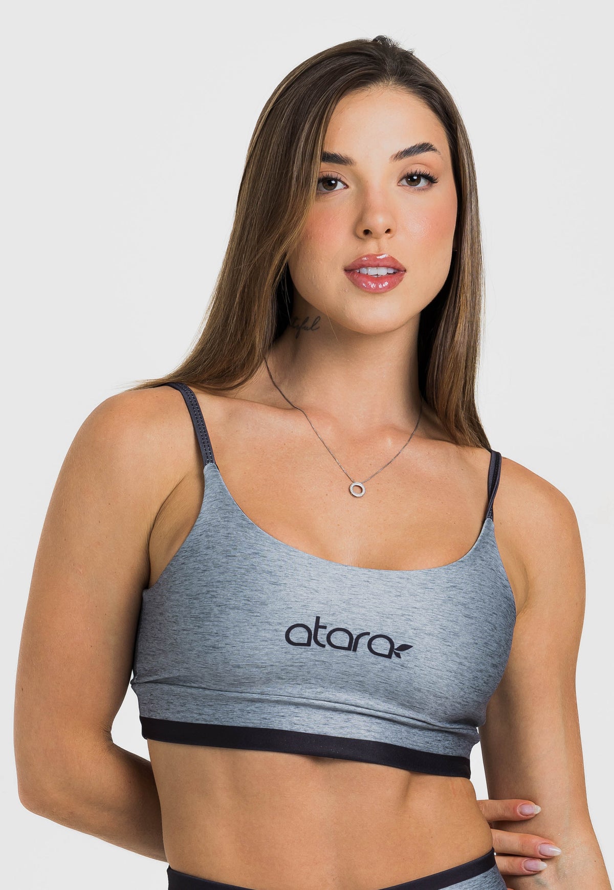 Top Alcinha Melange Black - atarafitness