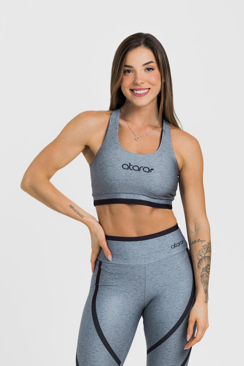 Top Nadador Melange Black - atarafitness