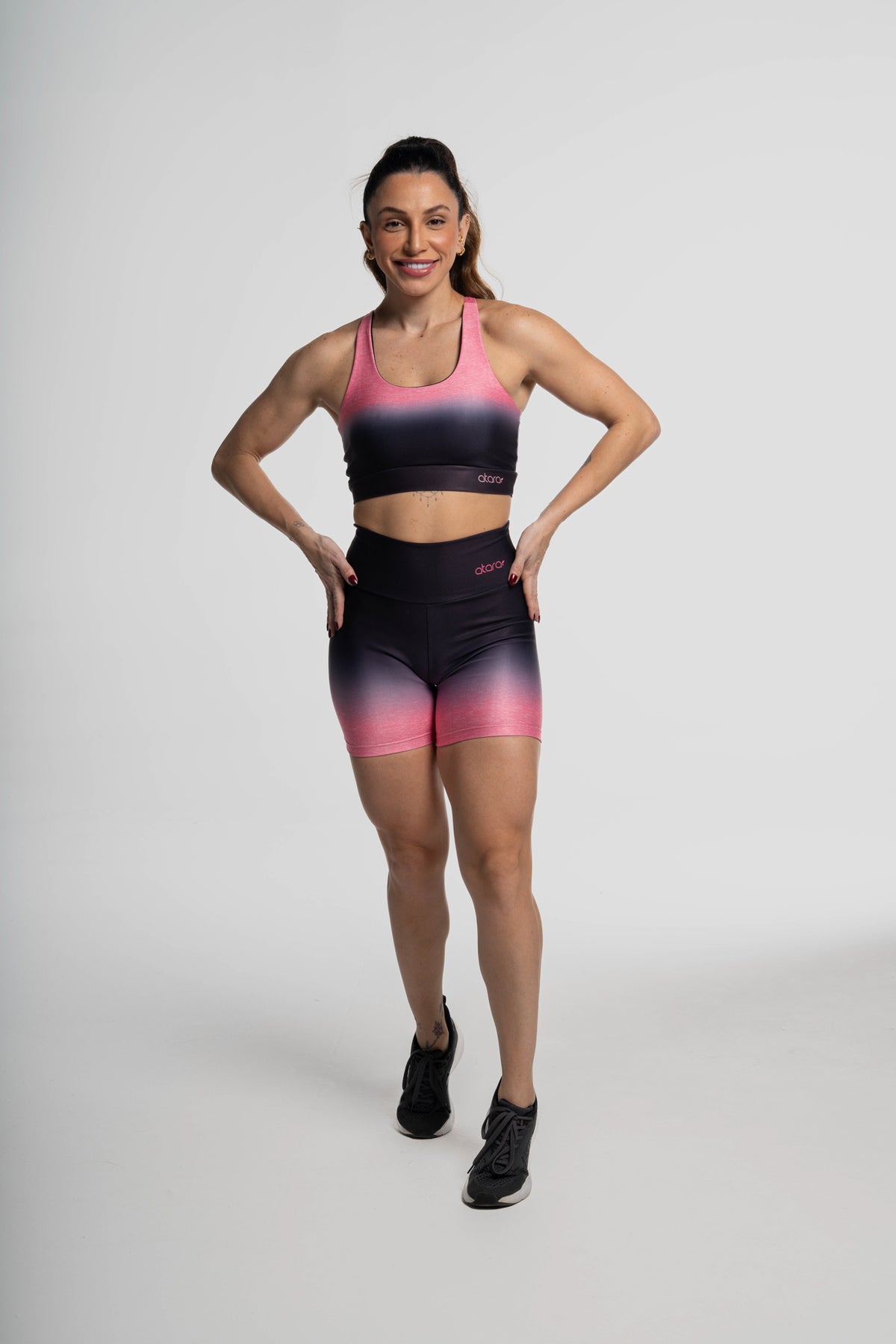 Bermuda Estampa Immersion Rosa - atarafitness
