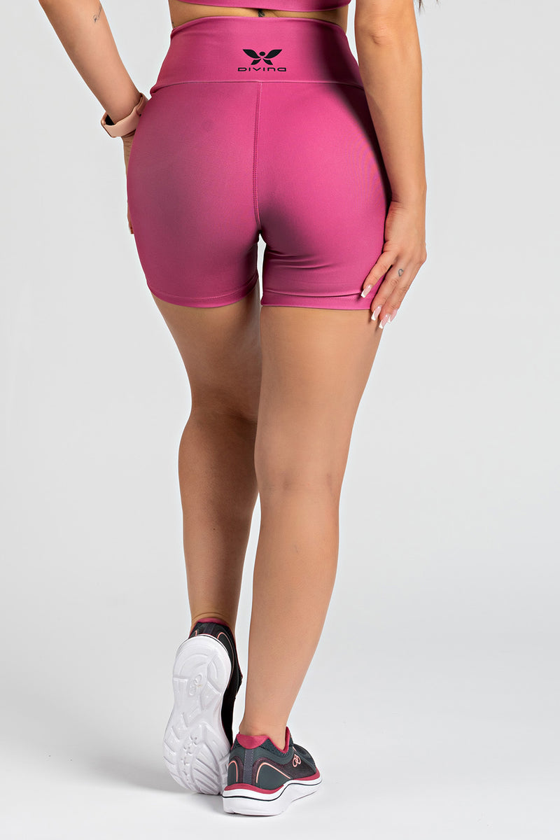 Bermuda Estampa Lisa Marsala - atarafitness