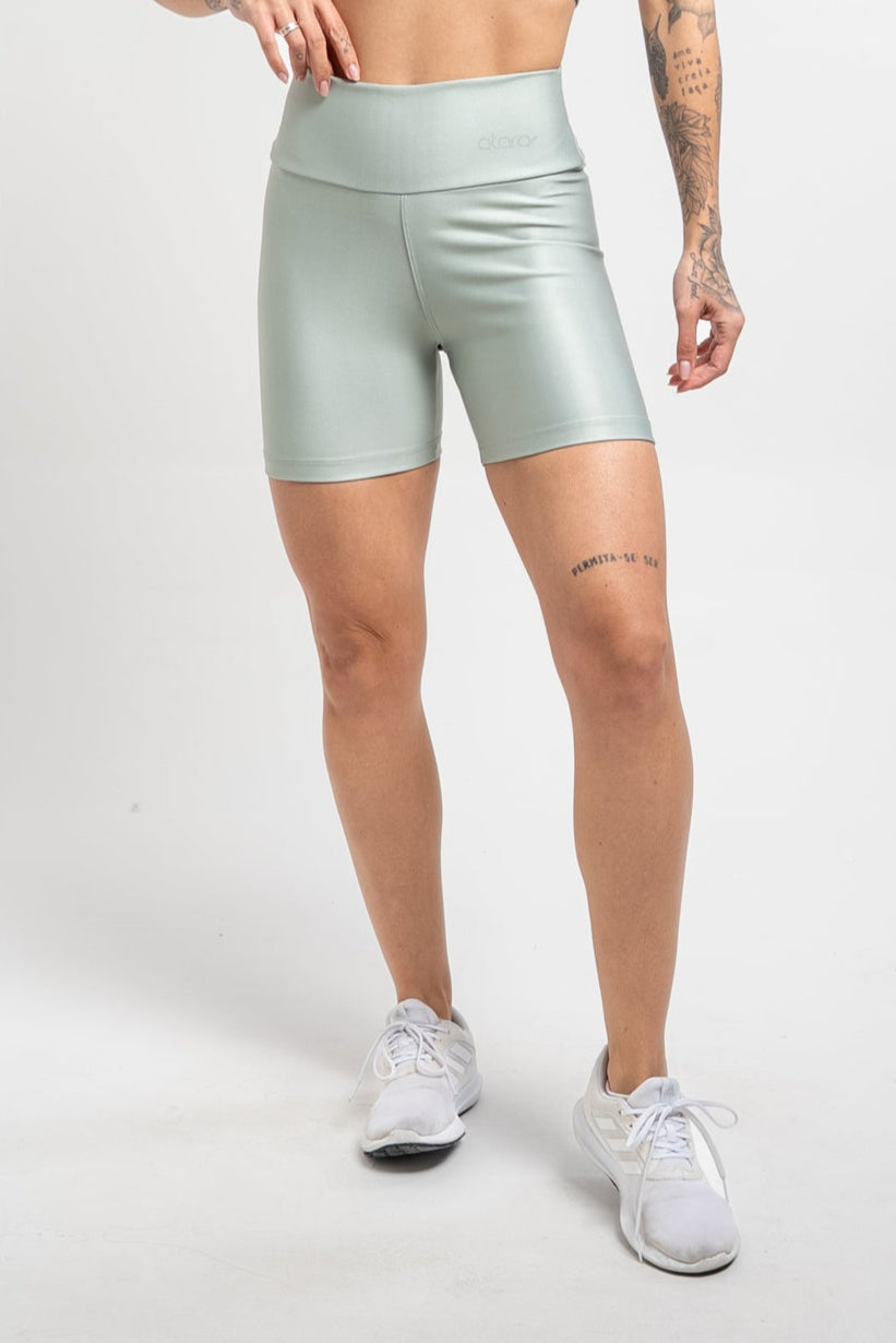 Bermuda Estampa Lisa Verde Oliva - atarafitness