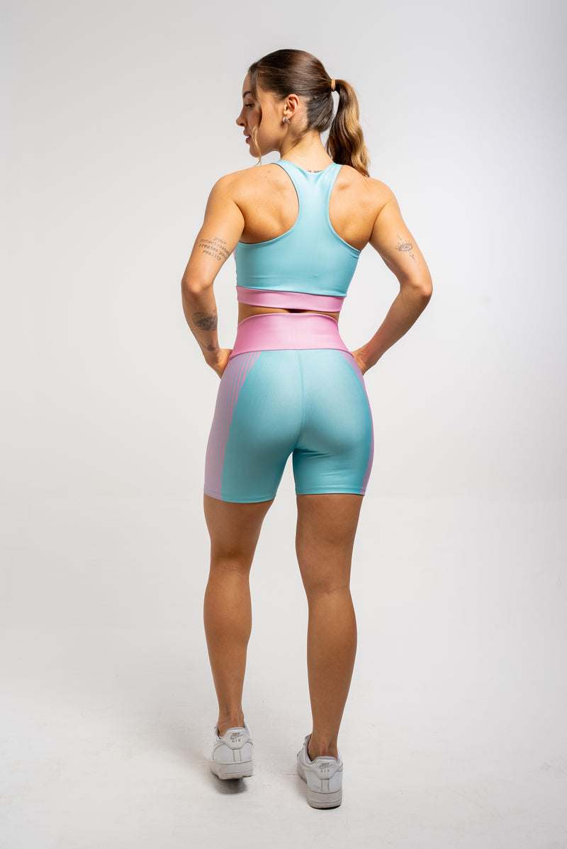 Bermuda Estampa Localizada Listra Rosa - atarafitness