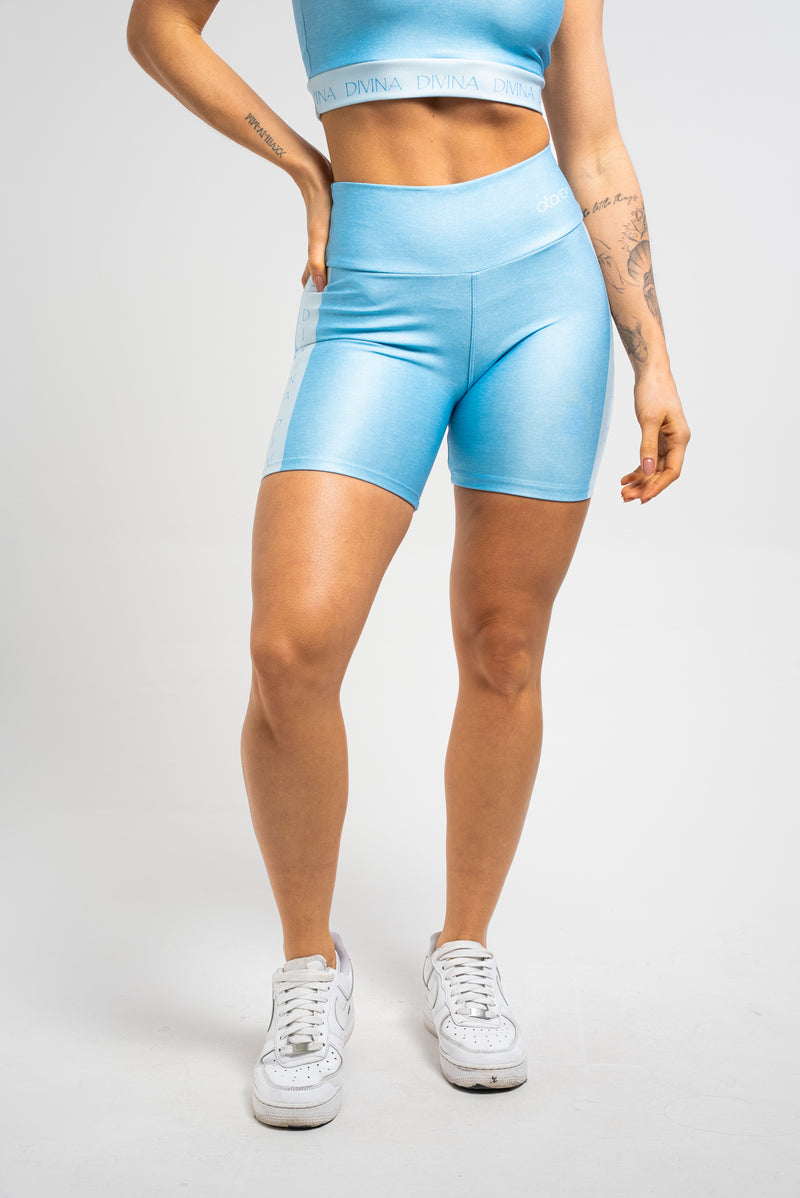 Bermuda Estampa Mescla Azul - atarafitness