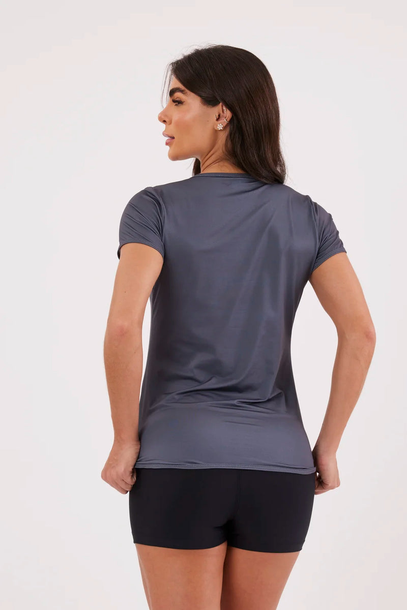 Blusa Cinza Chumbo - atarafitness