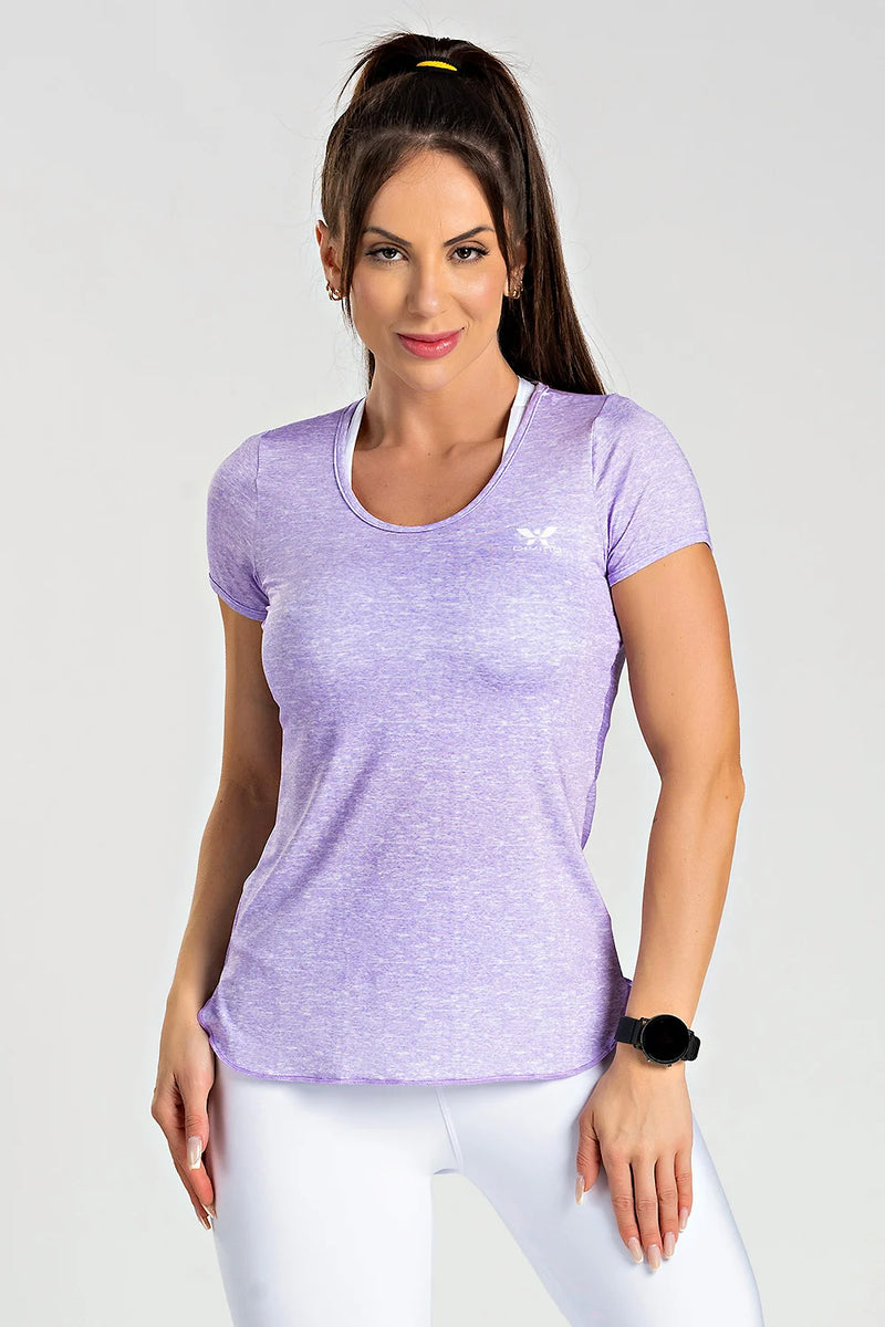 Blusa Mescla Lilás - atarafitness
