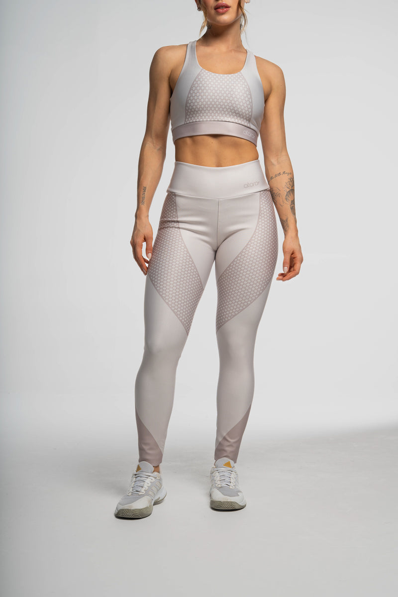Legging Básica Renda Dourada - atarafitness