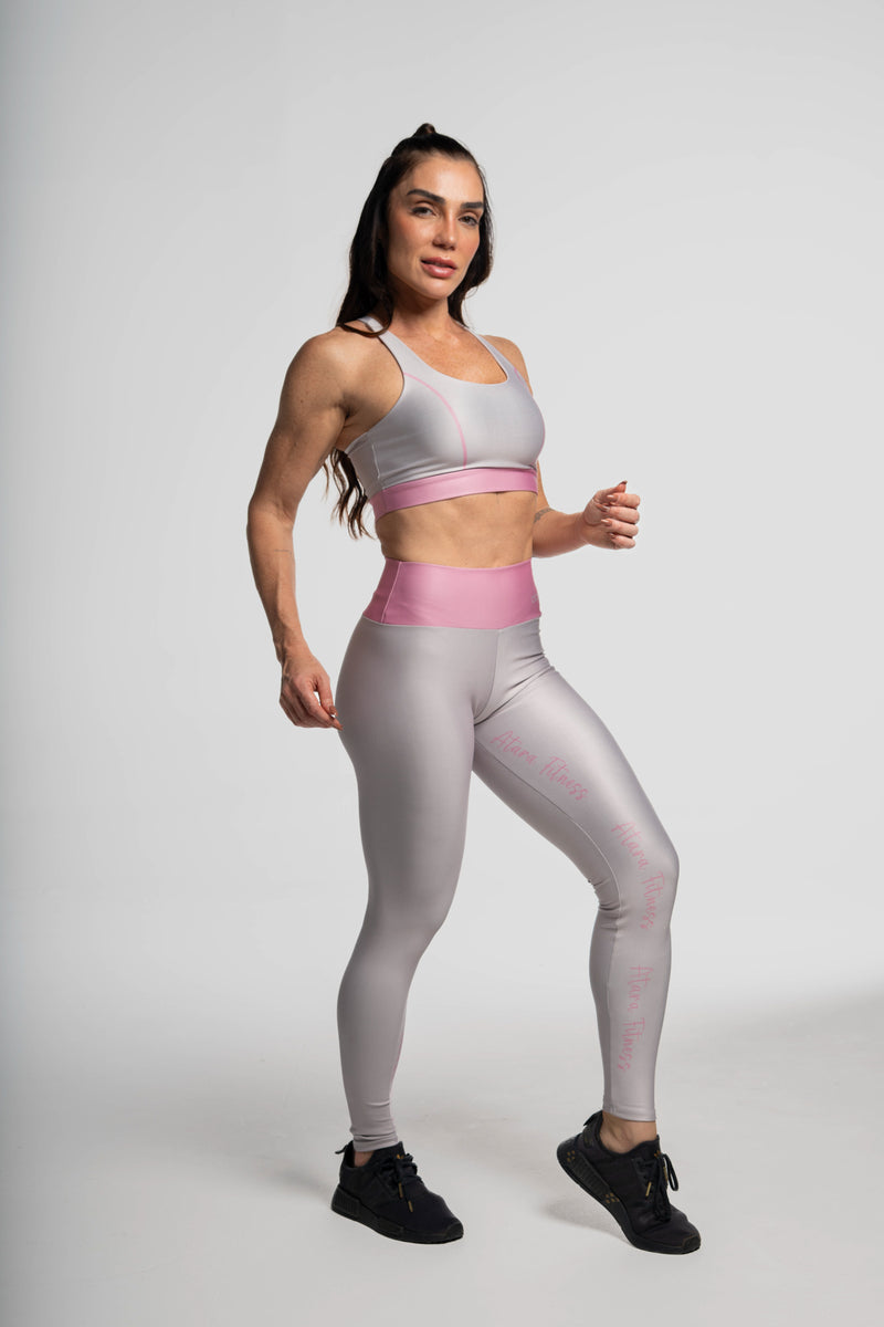 Legging Cursiva Rosa - atarafitness
