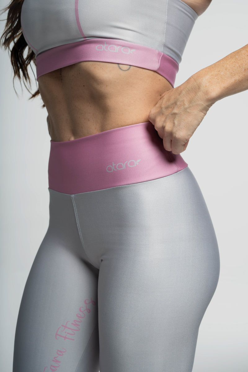 Legging Cursiva Rosa - atarafitness