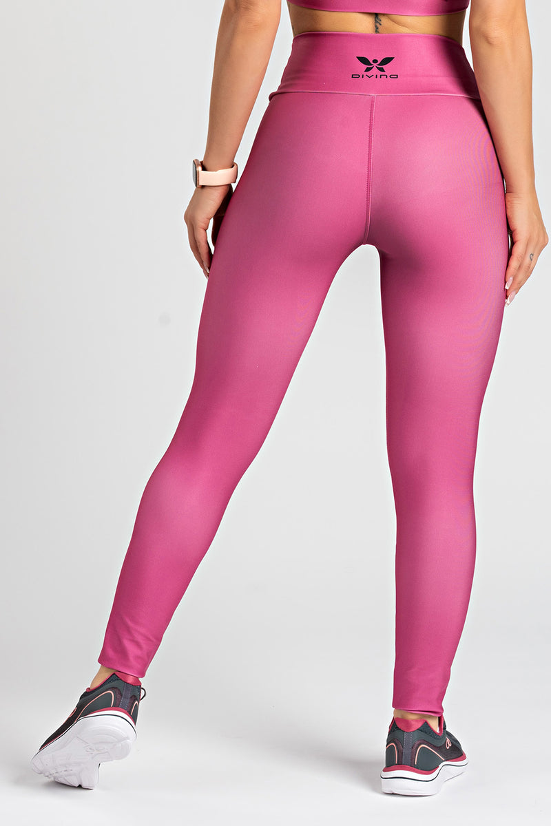 Legging Estampa Lisa Marsala - atarafitness