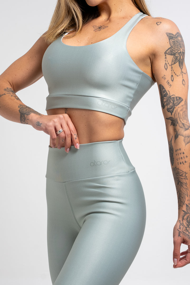 Legging Estampa Lisa Verde Oliva - atarafitness