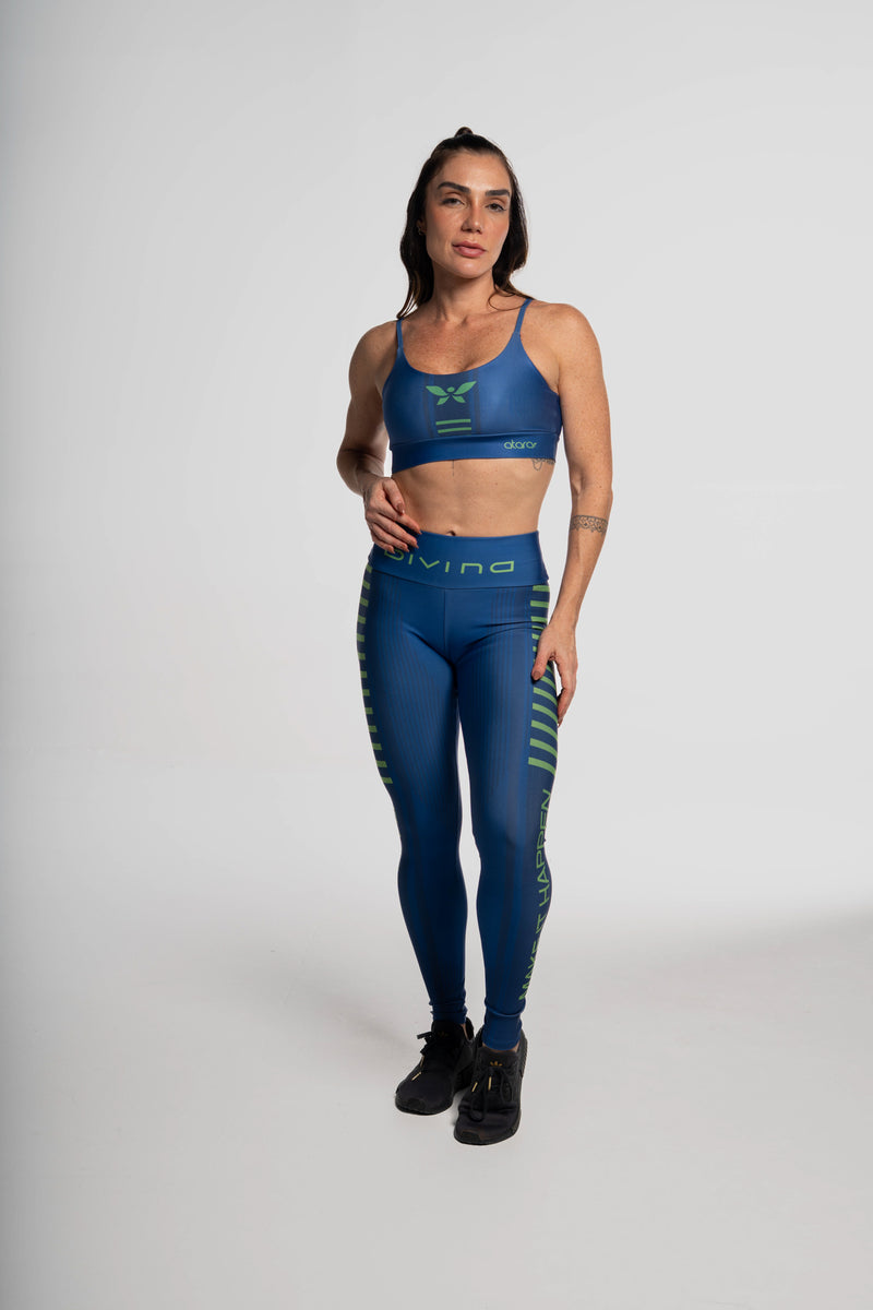 Legging Make It Happen Blue - atarafitness
