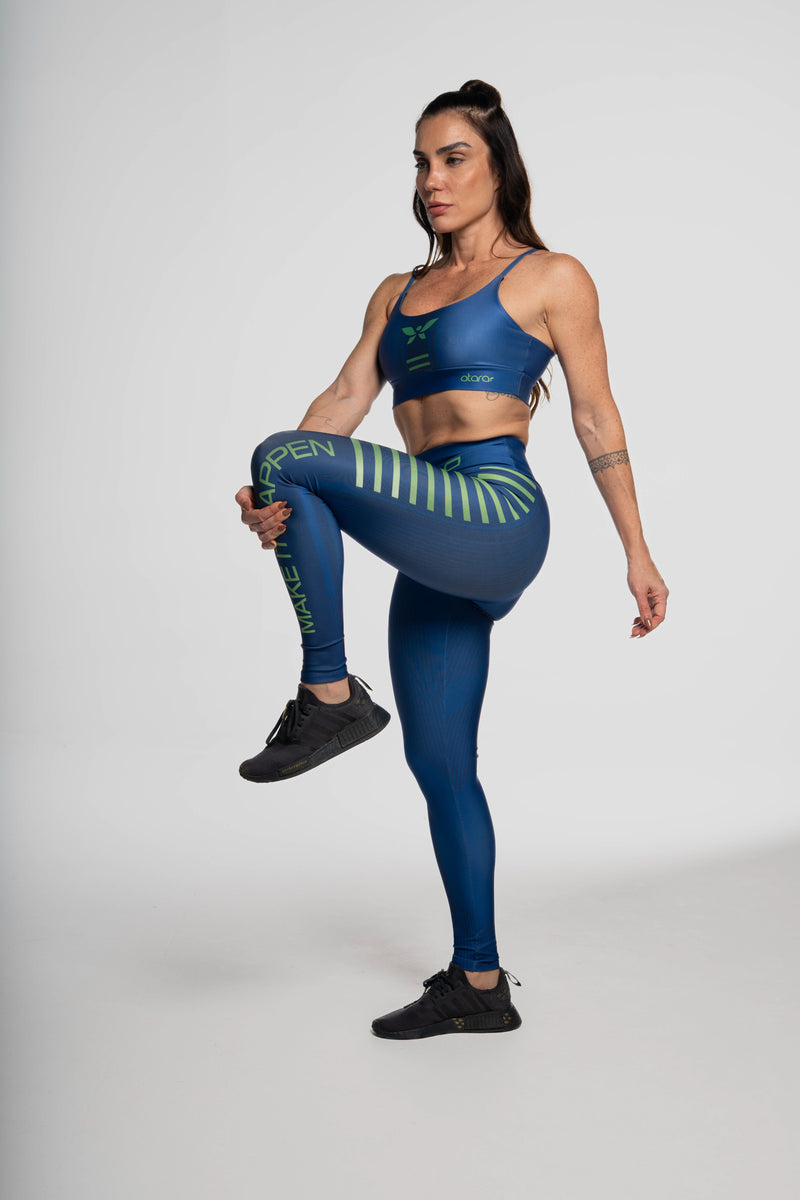 Legging Make It Happen Blue - atarafitness
