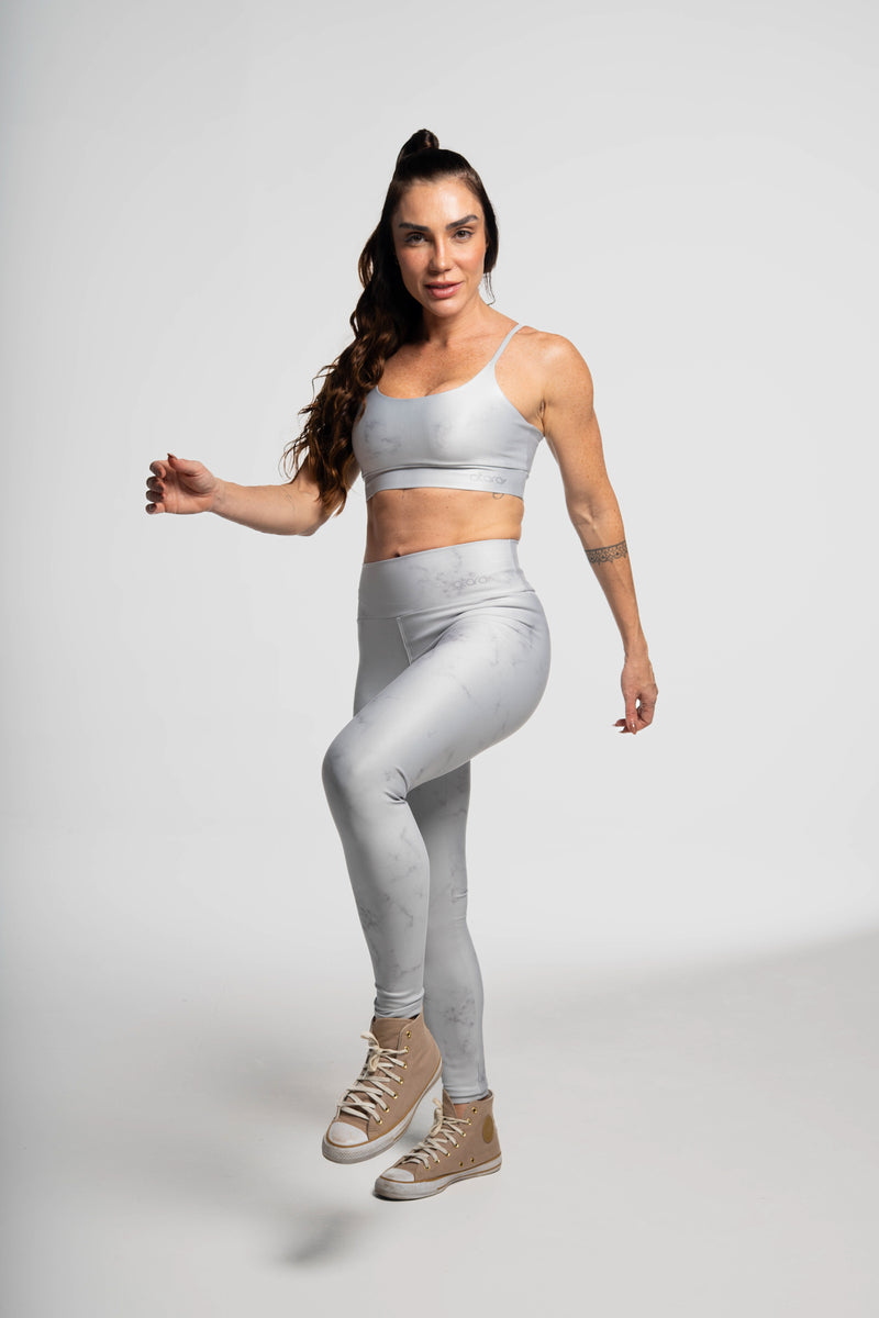Legging Mármore Cinza - atarafitness