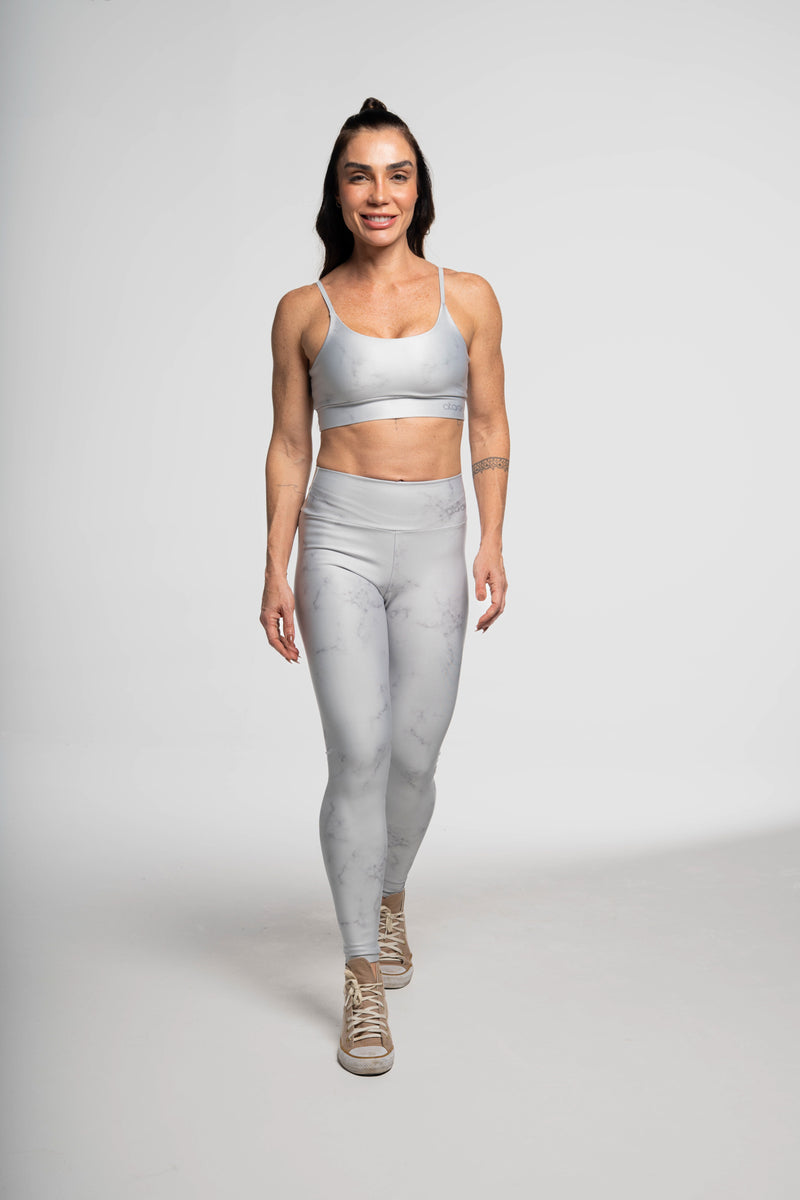 Legging Mármore Cinza - atarafitness