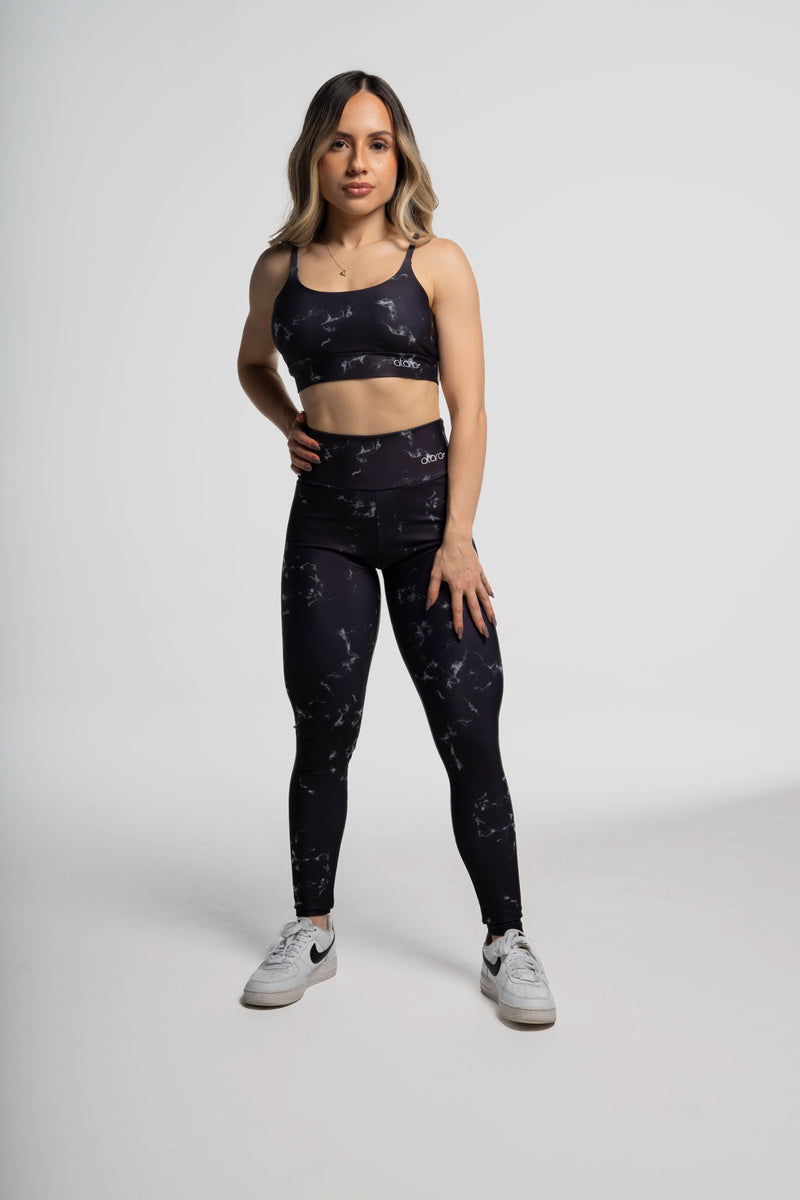 Legging Mármore Preto - atarafitness