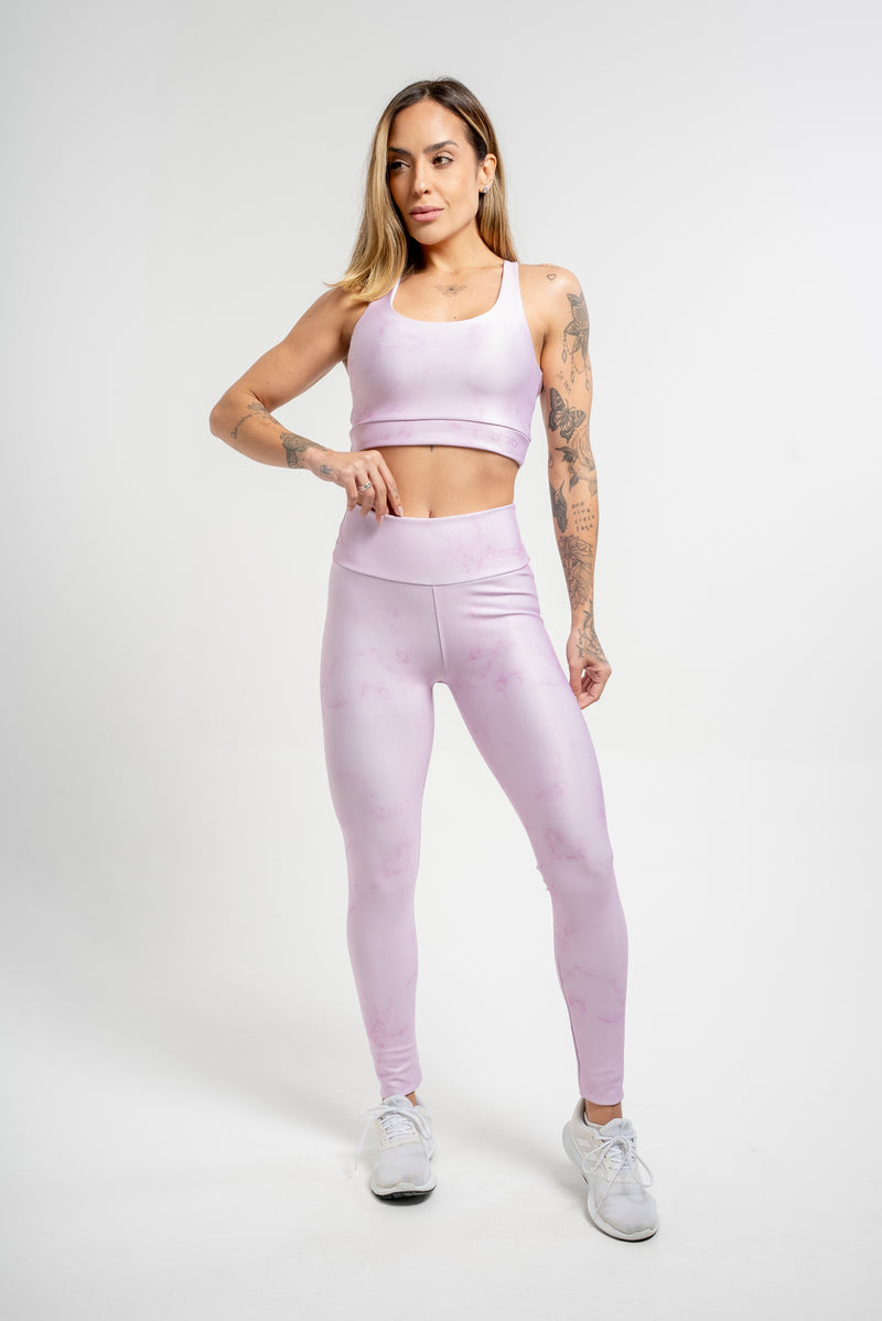 Legging Mármore Rosa - atarafitness