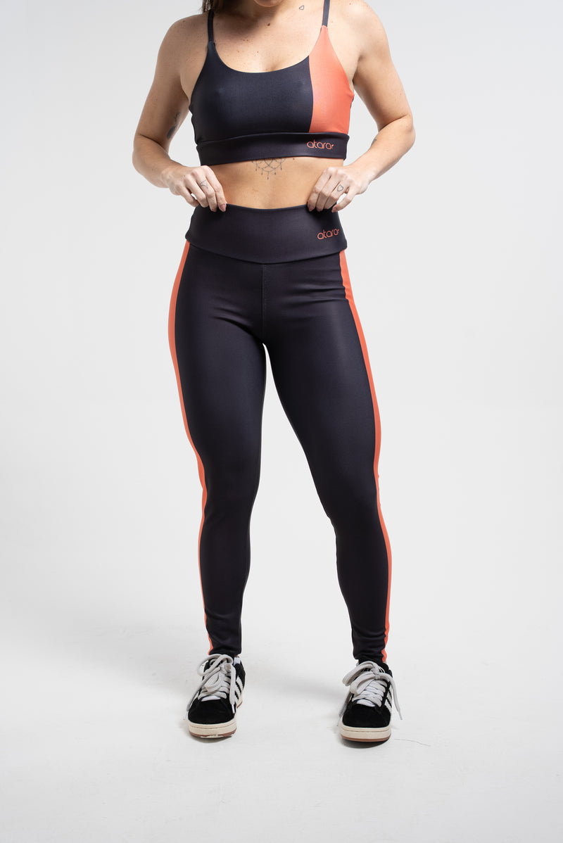 Legging Orange Side - atarafitness