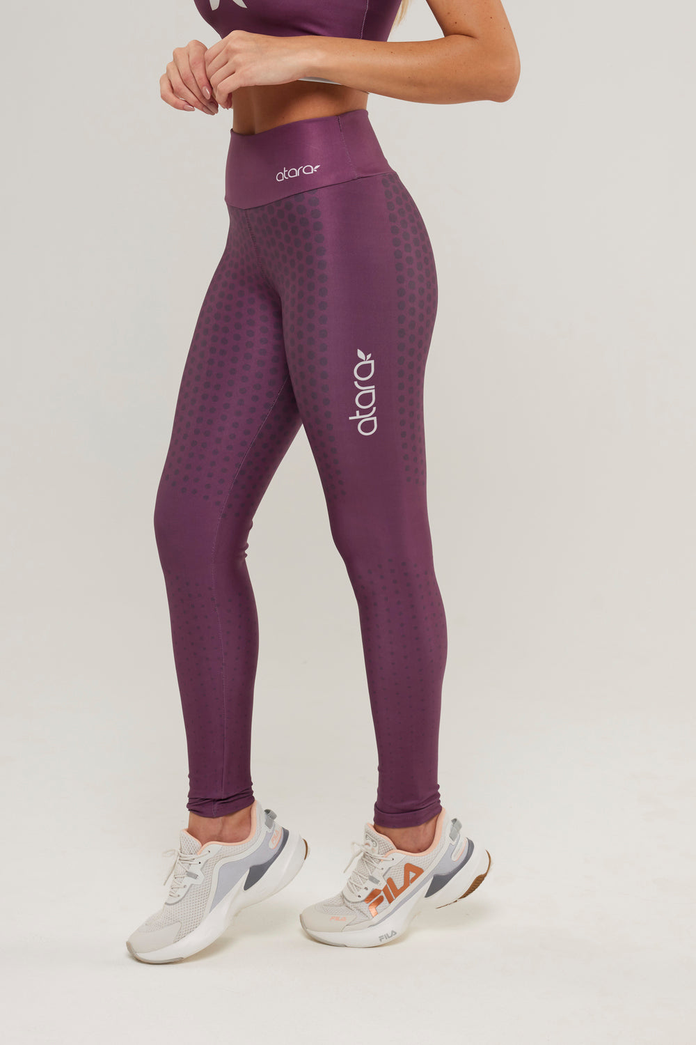 Legging Poá Vinho - atarafitness