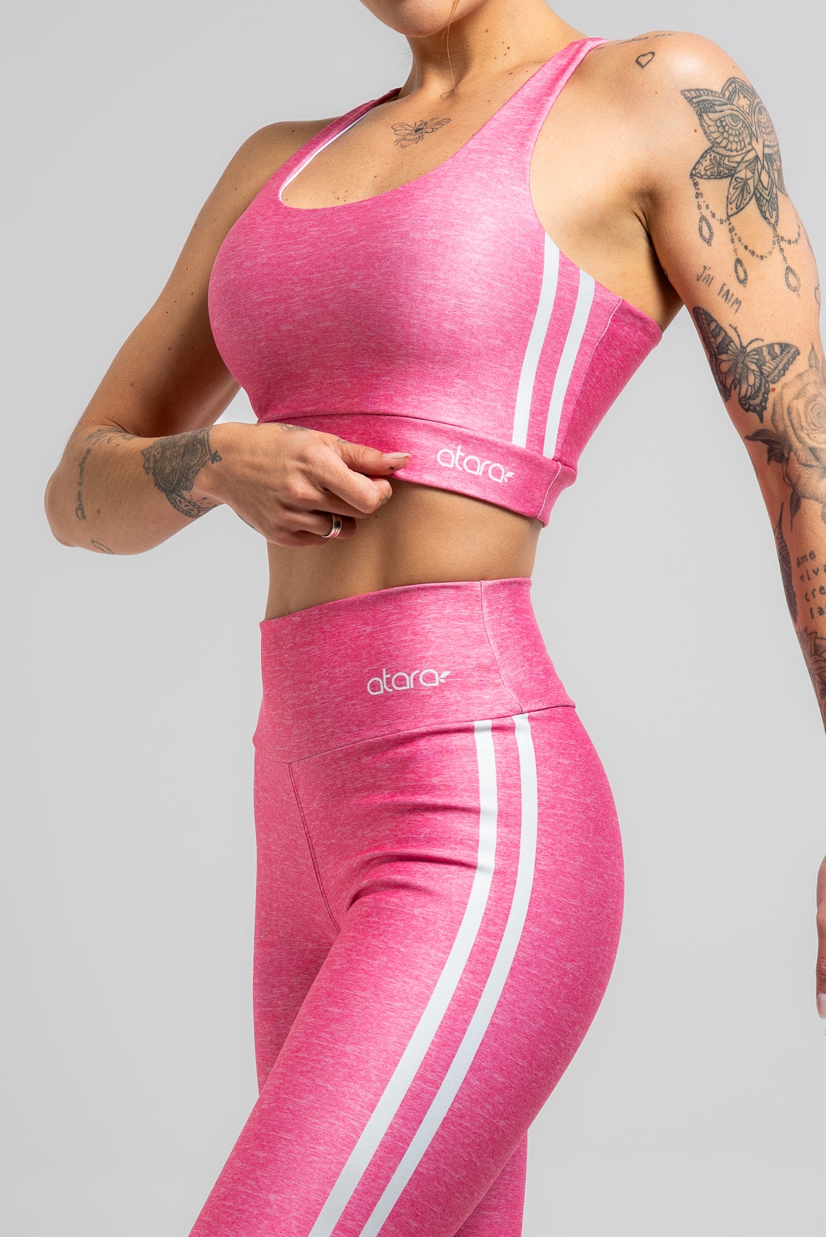 Legging Texture Pink - atarafitness