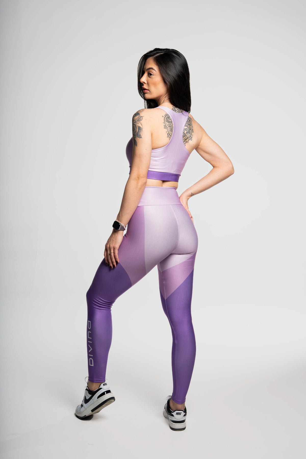 Legging Três Cores Roxa - atarafitness