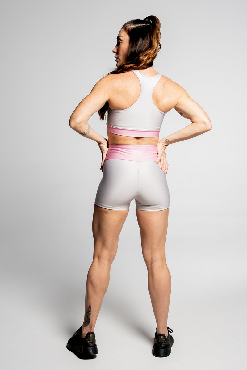 Shorts Cursiva Rosa - atarafitness