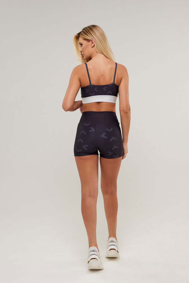Shorts Curto Geometrico Preto - atarafitness