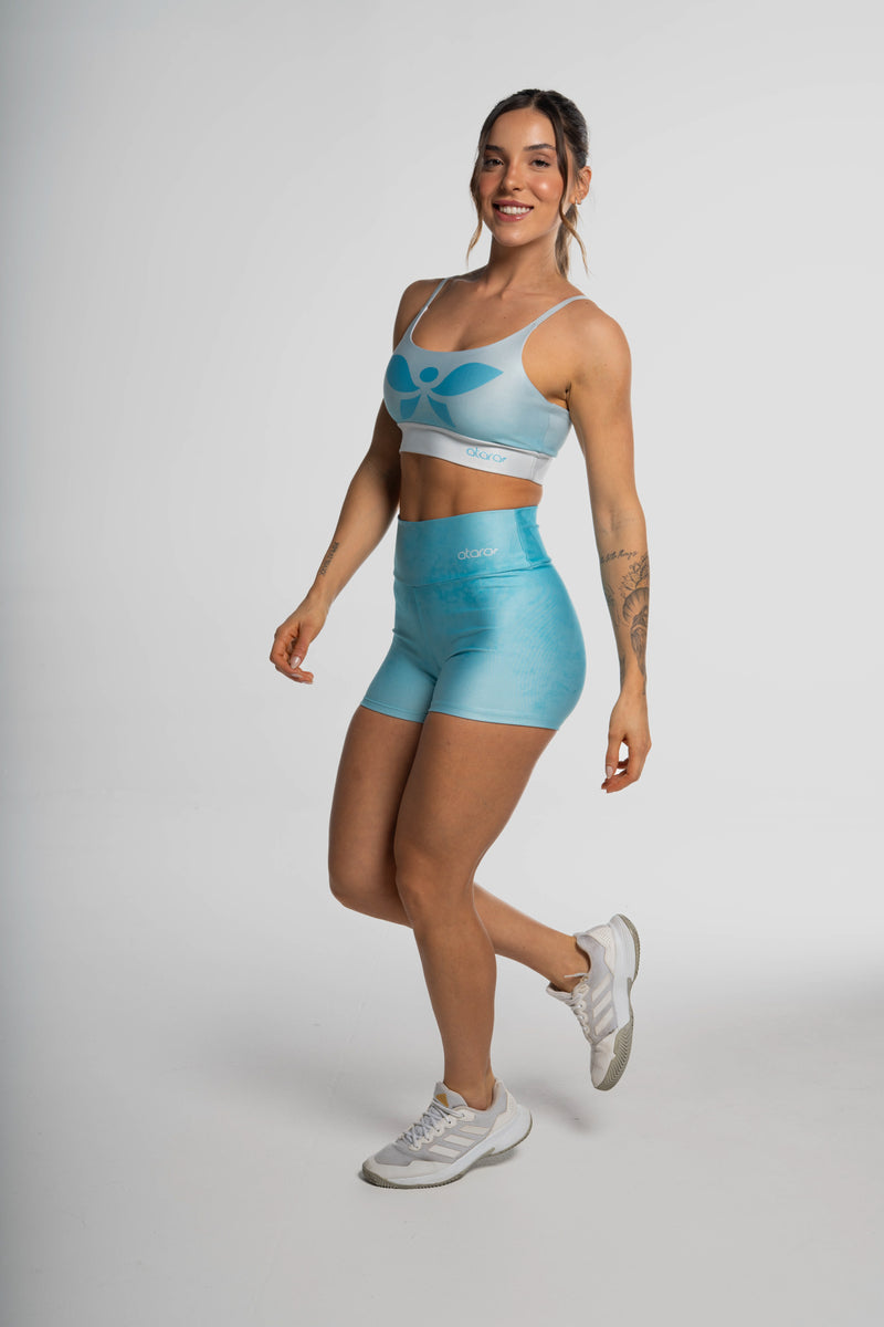 Shorts Divina Degradê Azul Claro - atarafitness