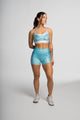 Shorts Divina Degradê Azul Claro
