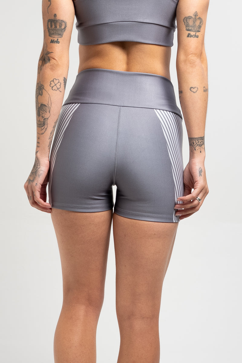 Shorts Listra Cinza - atarafitness